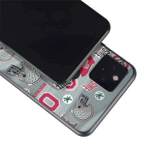 Ohio State University Pattern Google Pixel 4a 5G Skin